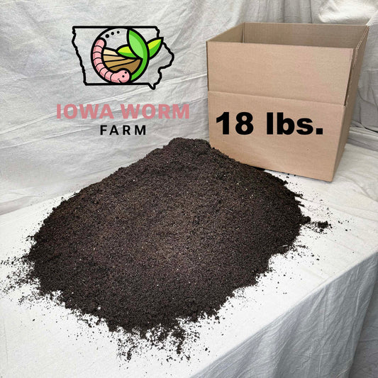 18.0 lb. 100% Worm Castings / Vermi-Compost - Soil Amendment for Thriving Plants